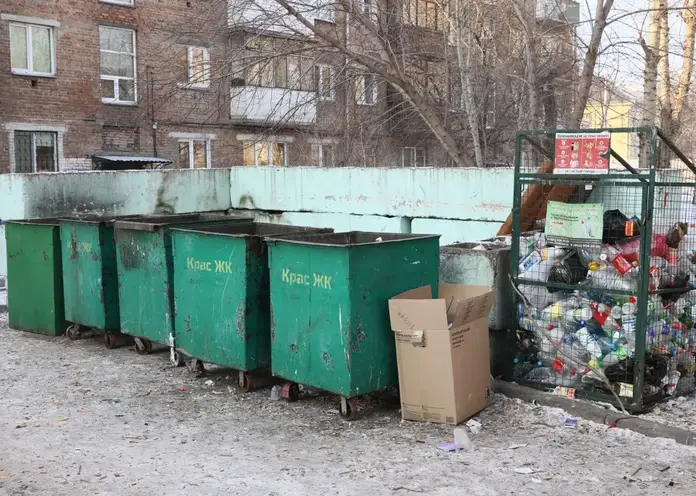 Красноярцам рассказали, можно ли выбрасывать отходы в чужие баки