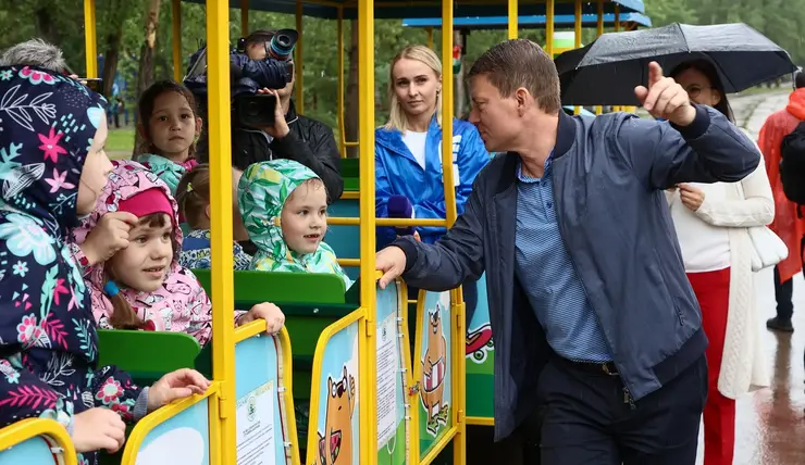 В Красноярске на острове Татышев 2 дня будет бесплатно работать детский паровозик
