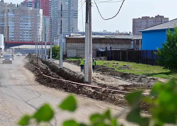 В Красноярске строительство дороги на Абытаевской идет с опережением графика