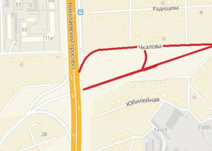 В Красноярске 24 июля перекроют движение по улице Чкалова