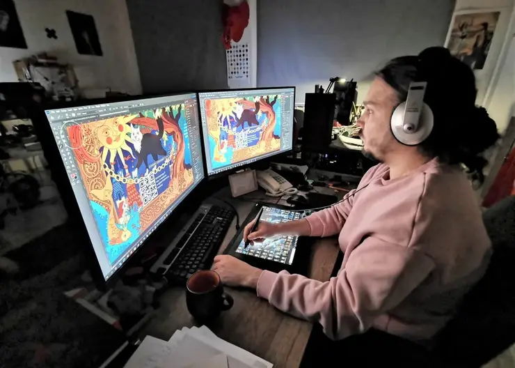 Красноярские дети получат в подарок интерактивную раскраску к Новому году