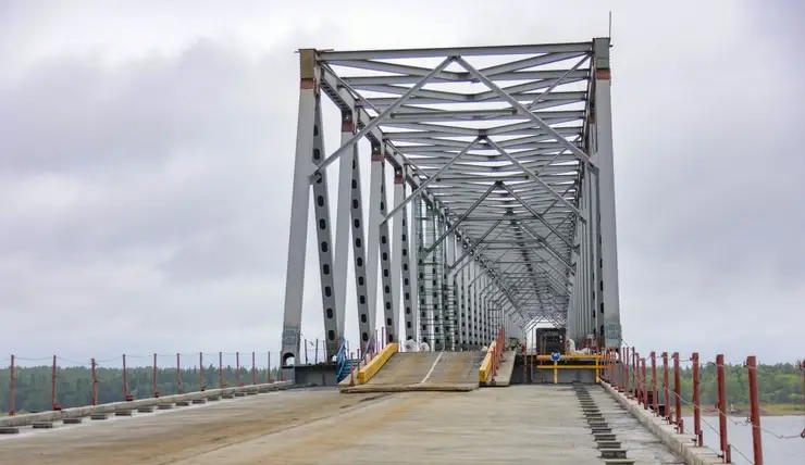 Высокогорский мост в Красноярском крае готов на 65%