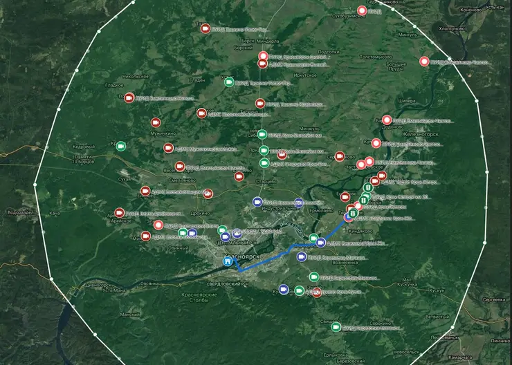 На дорогах Красноярска и в пригороде за три года установят 420 умных устройств