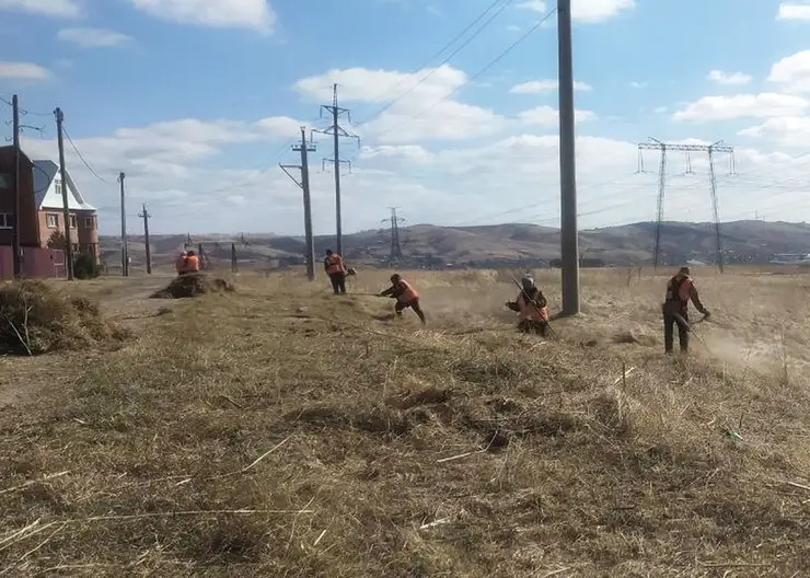 В Красноярске начались покосы для профилактики пожаров