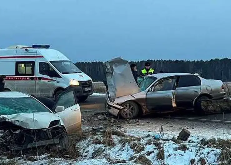 В Красноярском крае в ДТП с двумя автомобилями Toyota пострадали 6 человек
