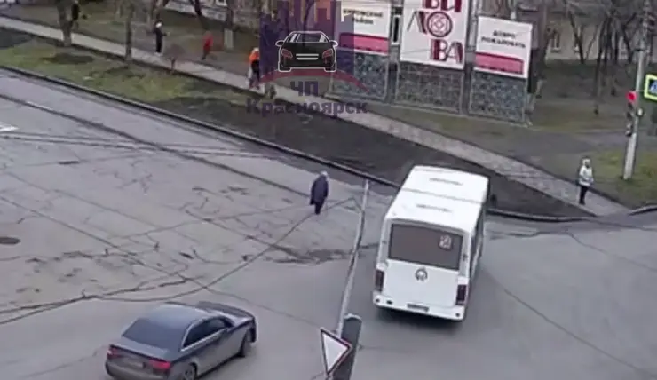 В Красноярске водитель автобуса маршрута № 58 сбил 85-летнюю женщину