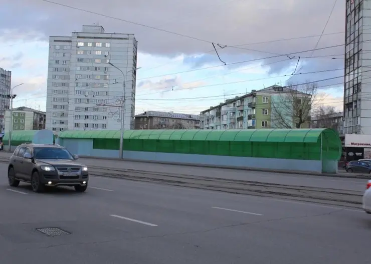 В Красноярске обновили крыши подземных переходов на Матросова
