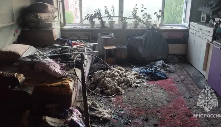 В Дивногорске мужчина не проснулся во время пожара и погиб