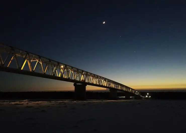Высокогорский мост на севере Красноярского края возводят в две смены