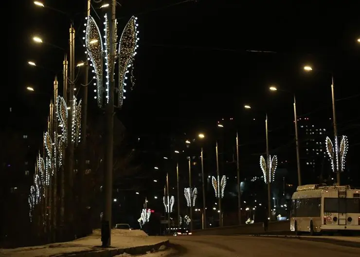 В Красноярске 19 декабря иллюминация начнет работать в праздничном режиме