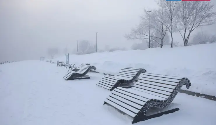 В Красноярске 29 января обещают 16 градусов ниже нуля