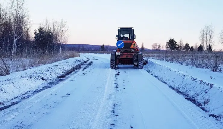 В Красноярском крае на территории четырех районов начали работать еще семь зимников