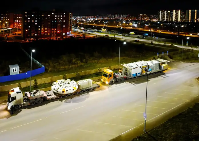 В Красноярск для строительства метро привезли еще один тоннелепроходческий комплекс