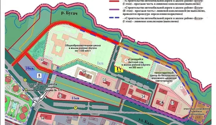 В Красноярске ищут подрядчика для завершения строительства дороги к школе и садику на Калинина
