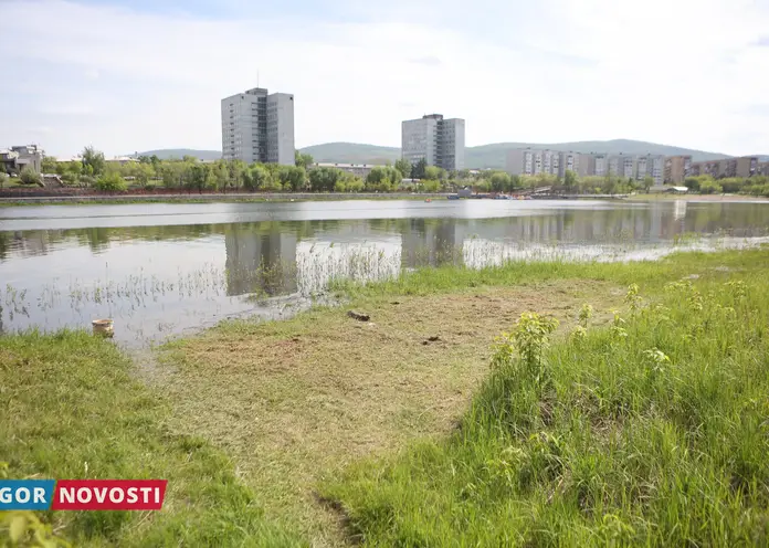 В Красноярске благоустраивают территорию пляжа на острове Отдыха