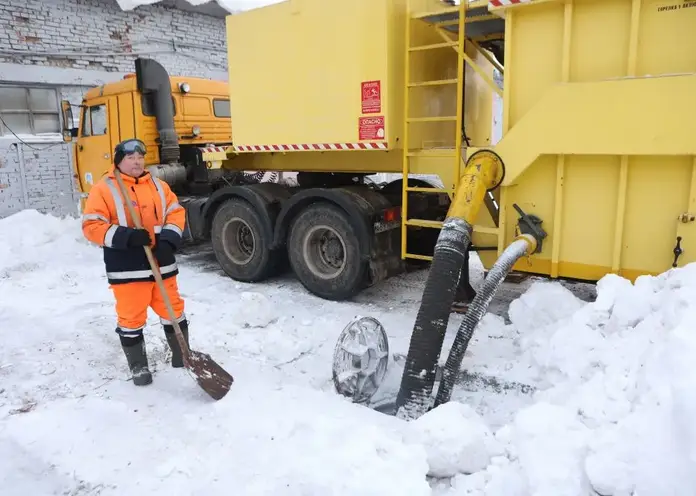 В Красноярске заработала вторая снегоплавильная установка