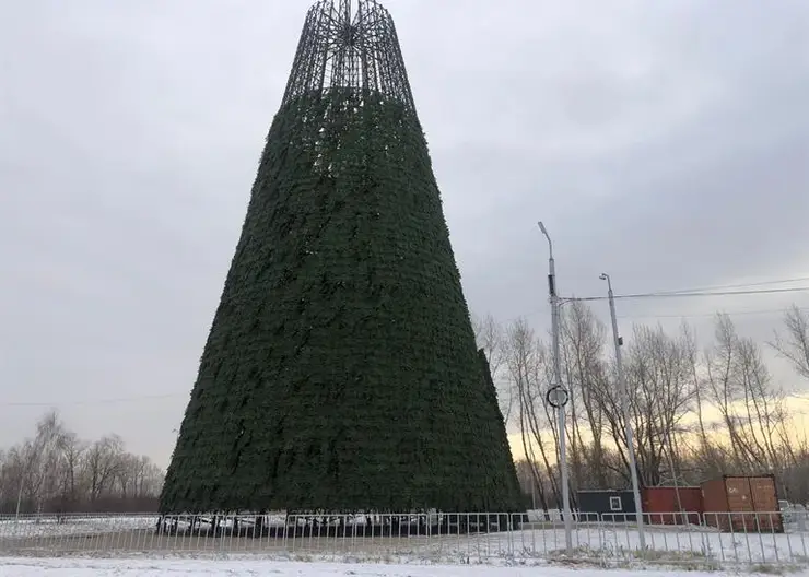 В Красноярске до 18 декабря установят новогодние елки в парках и скверах