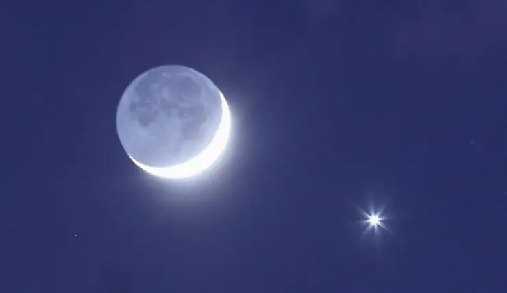 Красноярцы смогут наблюдать сближение Луны и Юпитера 15 февраля