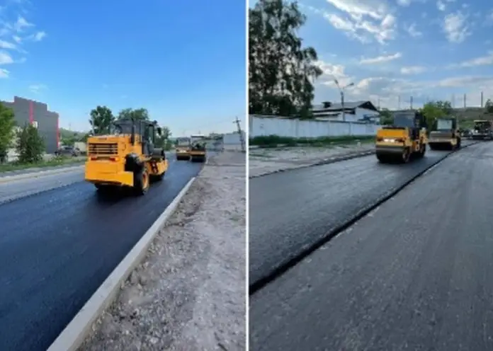 В Красноярске дорожники приводят в порядок участок на улице Маерчака