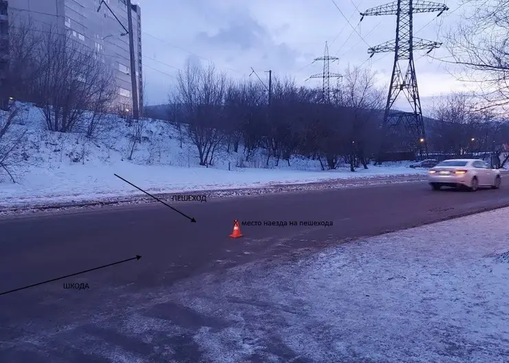 В Красноярске водитель иномарки сбил 15-летнего подростка
