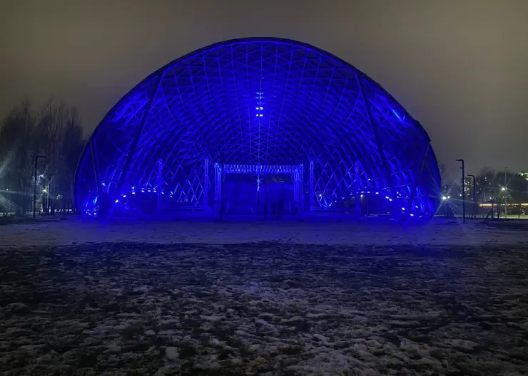 В Красноярске 28 декабря откроется сцена со стеклянным куполом на острове Татышев