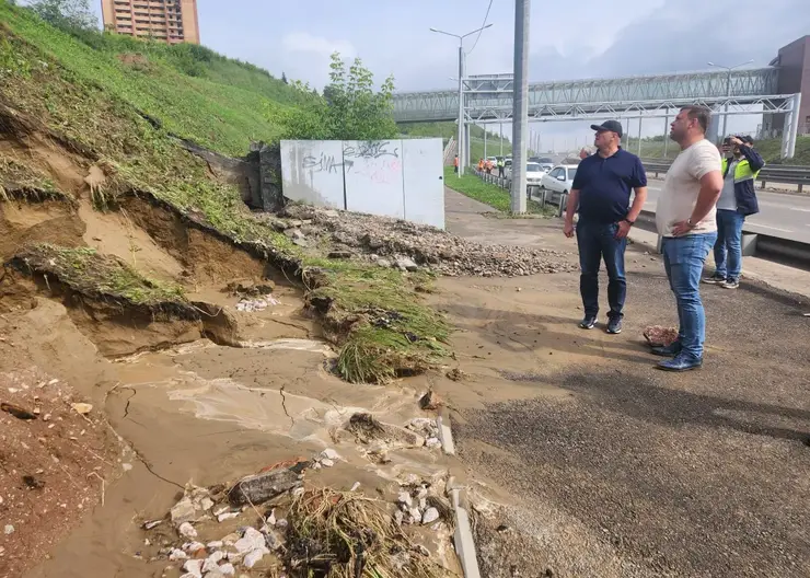 В Красноярске за несколько часов выпало больше месячной нормы осадков