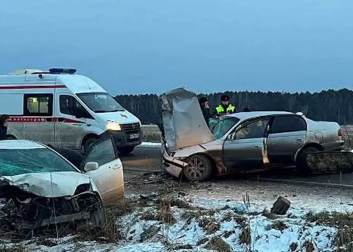 В Красноярском крае в ДТП с двумя автомобилями Toyota пострадали 6 человек