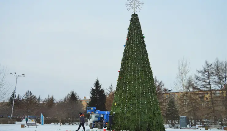 В Красноярске 23 декабря откроют елку и ледовый городок в сквере Серебряном