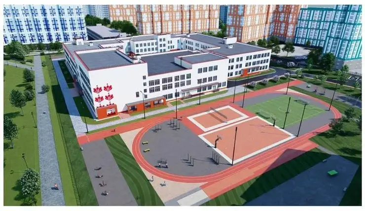 В Красноярске заключили контракт на строительство школы в «Тихих зорях»
