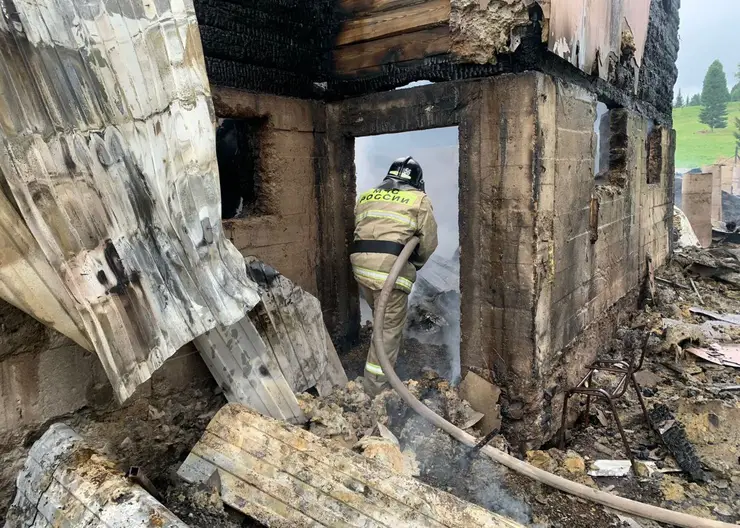 В Красноярском крае при пожаре в жилом доме погибли мать и трое ее детей