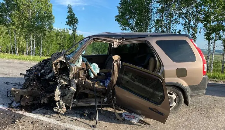 В Красноярском крае 72-летний водитель выехал на встречку, столкнулся с грузовиком и погиб