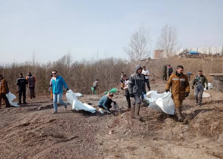 Сотрудники красноярской промплощадки РУСАЛа приняли участие в городском субботнике