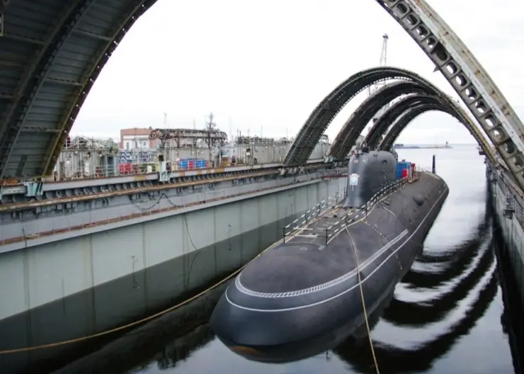 Атомный подводный крейсер «Красноярск» спустили на воду