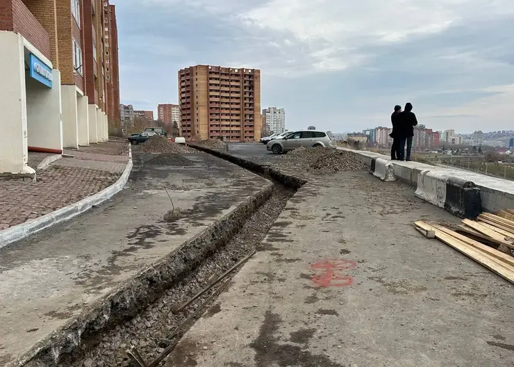 В Красноярске завершают строительство ливневки на 2-й Огородной