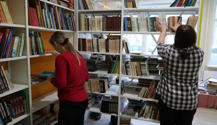 В Красноярске завершается ремонт детской библиотеки на Металлургов