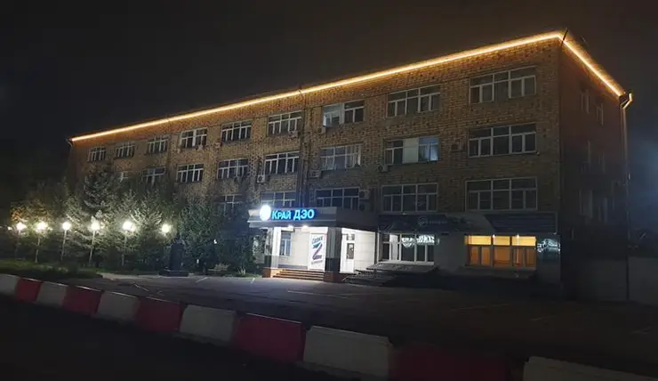 В Красноярске появились новые светящиеся здания и объекты