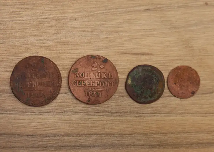 В Красноярске возле усадьбы Сурикова нашли монеты 19 века