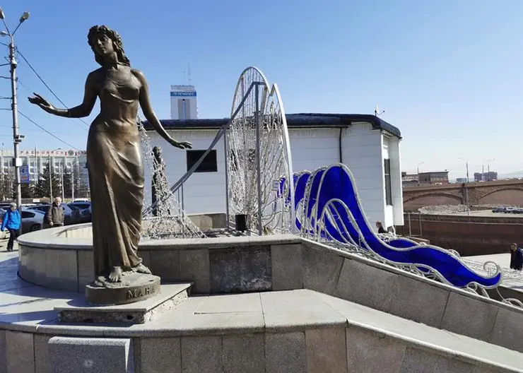 В Красноярске фонтан «Реки Сибири» на Театральной площади может стать сухим