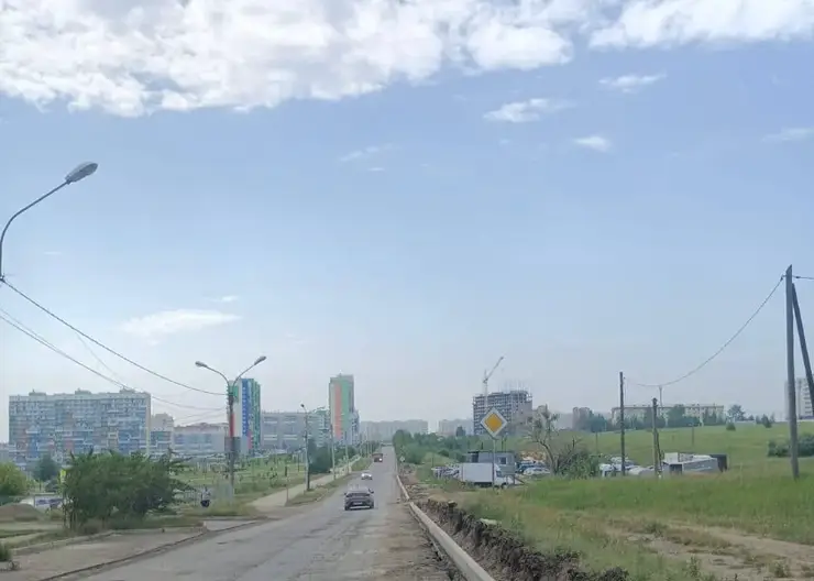 В красноярском Солнечном начался ремонт дороги на проспекте Молодежном