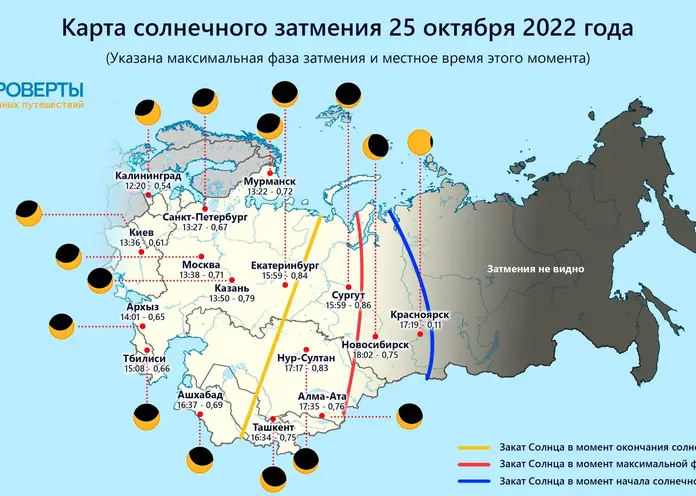 Жители Красноярска 8 ноября смогут увидеть полное лунное затмение