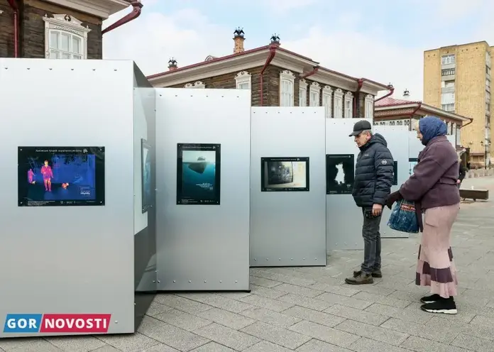 В Историческом квартале Красноярска появилась выставка под открытым небом