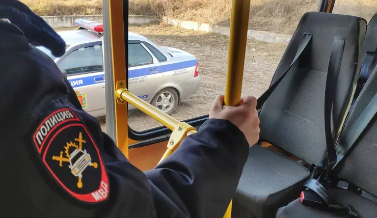 В Красноярске водитель автобуса помог полицейским задержать пьяного водителя