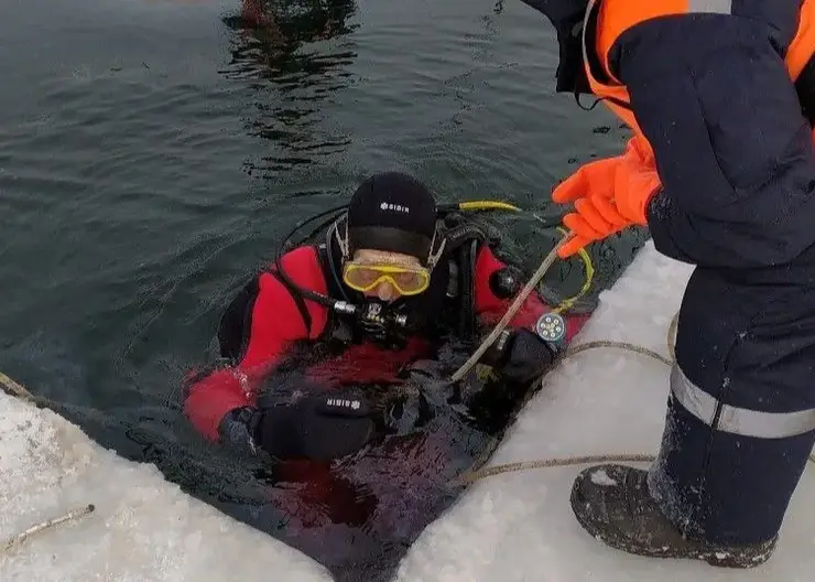 В Красноярском крае обнаружили тело провалившегося под лед мужчины