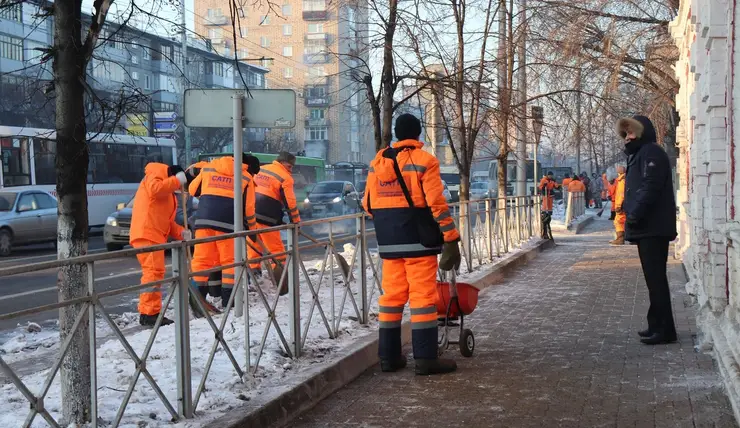 В Красноярске снег убирают лучше всего в стране