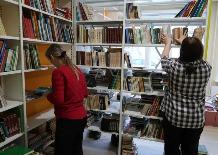 В Красноярске завершается ремонт детской библиотеки на Металлургов