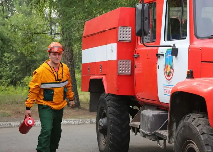 Под Красноярском при пожаре в дачном домике погиб один человек