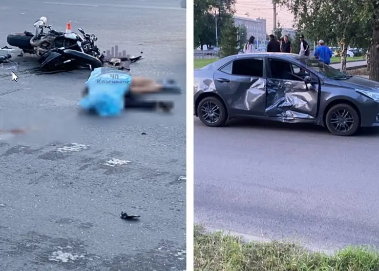 В Красноярске в ДТП на Металлургов погиб 38-летний мотоциклист