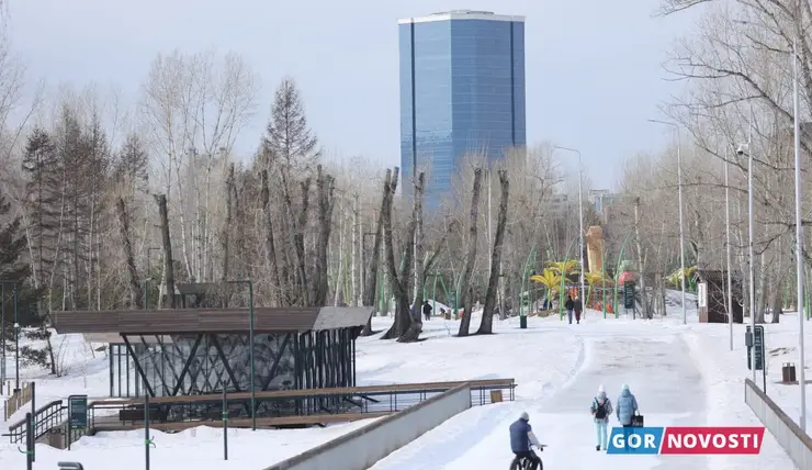 В красноярском Татышев-парке обновили лыжный маршрут