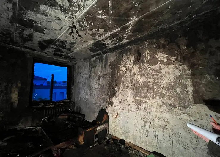 В Железногорске мужчина задушил своего 36-летнего  гостя и поджег комнату с телом погибшего