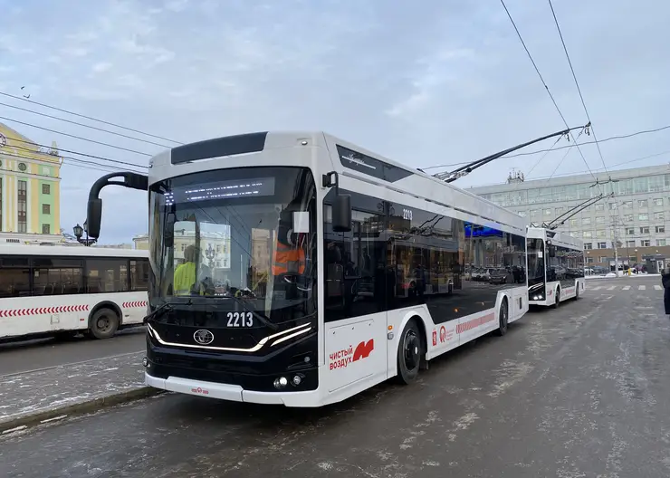 В Красноярск до конца 2022 года доставят еще 12 троллейбусов «Адмирал»